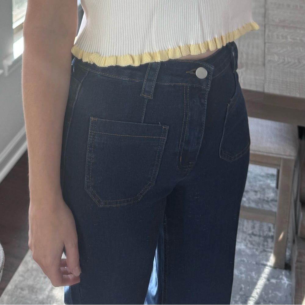 Classic Blue Women's Dark Wash Jeans - Picture 10 of 14
